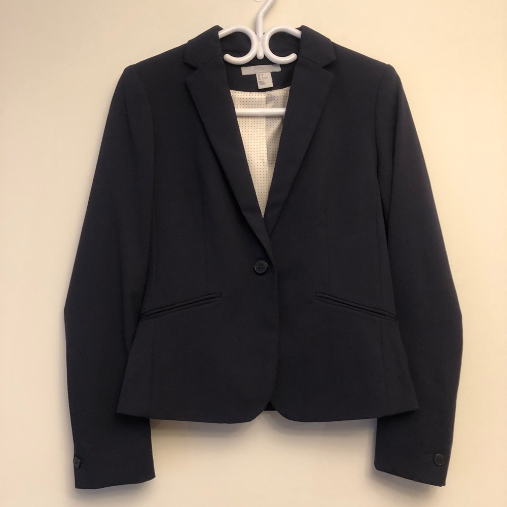 H&M Navy Blue Blazer, Size 6